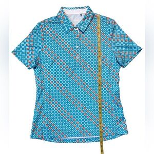 Nivo Short‎ Sleeve Graphic Golf Polo Sz M